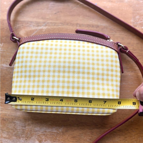 Dooney & Bourke Yellow Gingham Crossbody Bag - Picture 6 of 10